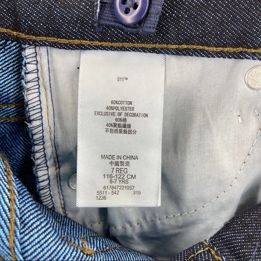 Levi's 511 kids Slim Jeans Black - Picture 3 of 6